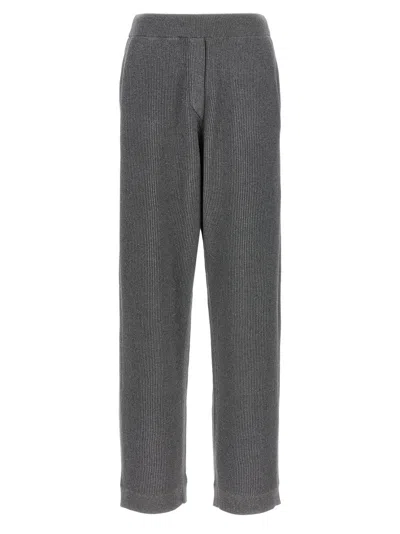 BRUNELLO CUCINELLI GREY SPARKLING PANTS