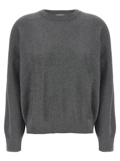 BRUNELLO CUCINELLI GREY SPARKLING SWEATER
