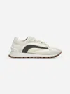 Brunello Cucinelli Women Grey Suede And Twill Precious Stripe Runners