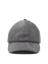 Brunello Cucinelli Grey Suede Hat