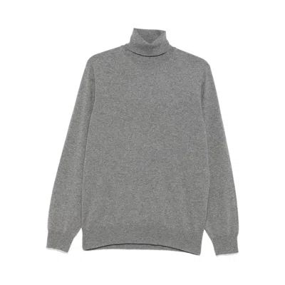 BRUNELLO CUCINELLI BRUNELLO CUCINELLI GREY SWEATERS & KNITWEAR - JUMPERS MEN