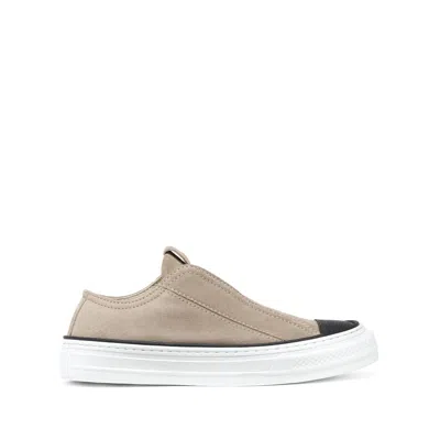 Brunello Cucinelli Grey Trainers Women In Gray