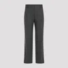 Brunello Cucinelli Cropped Wool Pants In Grey