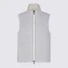 Brunello Cucinelli Grey Wool Casual Jacket In Grey