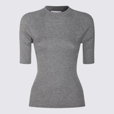 Brunello Cucinelli Grey Wool Knitwear