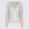 Brunello Cucinelli Sequin Embellished Jumper In Grey