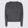 Brunello Cucinelli Grey Wool Cardigan In Grey