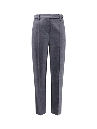 BRUNELLO CUCINELLI GREY WOOL PANTS