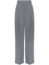 Brunello Cucinelli Wool Trousers In Grey