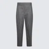 Brunello Cucinelli Trousers In Grey/white