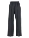 Brunello Cucinelli Grey Pants With Elastic Waist In Gray