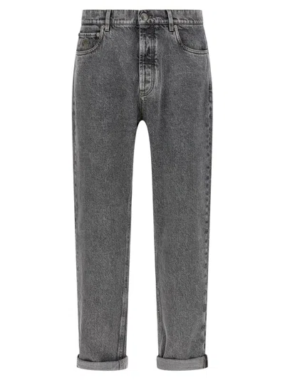 BRUNELLO CUCINELLI BRUNELLO CUCINELLI 'GREYSCALE' DENIM JEANS