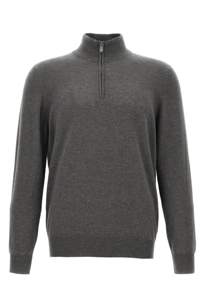 BRUNELLO CUCINELLI HALF-ZIP SWEATER