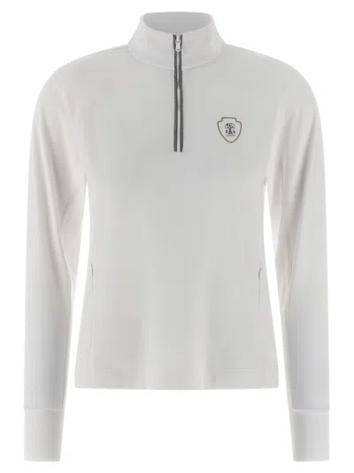BRUNELLO CUCINELLI BRUNELLO CUCINELLI HALF-ZIP EMBROIDERED SWEATSHIRT