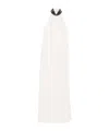 Brunello Cucinelli Halterneck Embellished Dress In White