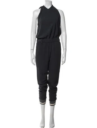 Pre-owned Brunello Cucinelli Halterneck Jumpsuit In Black