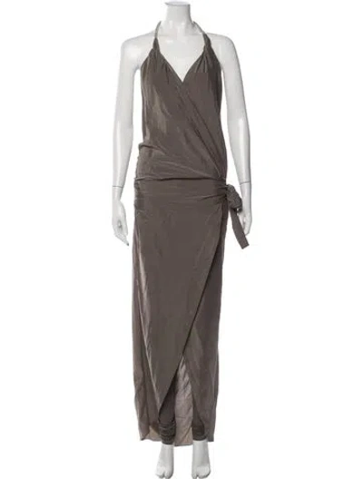 Pre-owned Brunello Cucinelli Halterneck Jumpsuit In Brown