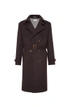 Brunello Cucinelli Long Sleeve Windbreaker In Brown