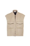 Brunello Cucinelli Hand-crafted Vest In Gray