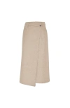 Brunello Cucinelli Wrap Wool Skirt