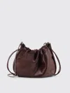Brunello Cucinelli Mellow Mini Bucket In Calf Hair With Precious Chain Bags In Brown