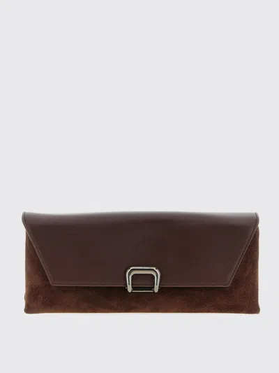 BRUNELLO CUCINELLI CLUTCH BRUNELLO CUCINELLI WOMAN COLOR BURGUNDY,H31456050