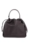 Brunello Cucinelli Handbag With Monile Embell In Brown