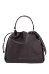 Brunello Cucinelli Handbag With Monile Embell In Testa Moro (brown)