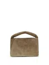 Brunello Cucinelli Women Suede Shoulder Bag In Brown
