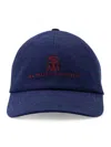 Brunello Cucinelli Diagonal Twill Baseball Cap