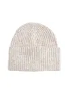 Brunello Cucinelli Men Wool Beanie Hat In Beige