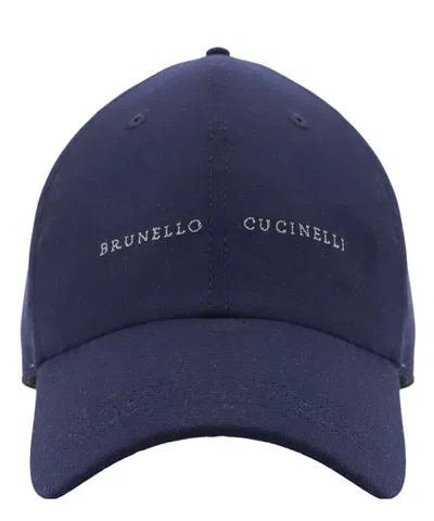 Brunello Cucinelli Hat In Blue