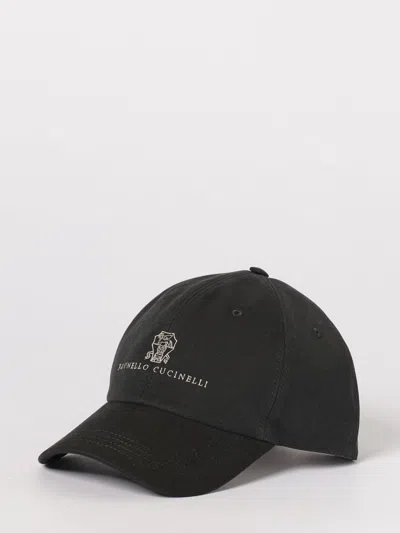 Brunello Cucinelli Hat Men  In Black