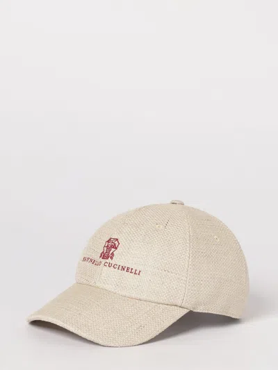Brunello Cucinelli Hat Men  In Neutral