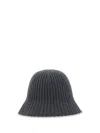 Brunello Cucinelli Hat In Piombo+panama