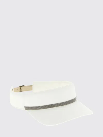 Brunello Cucinelli Hat Woman  In Gray