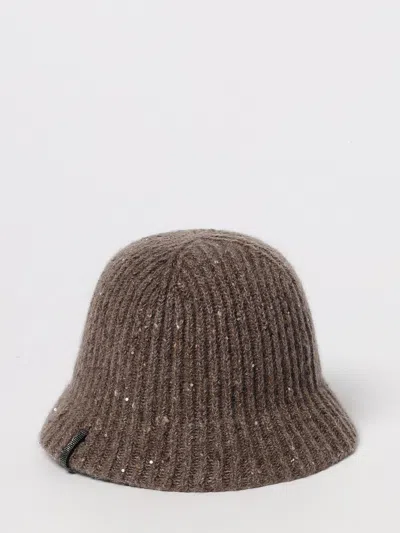 Brunello Cucinelli Hat Woman  In Brown