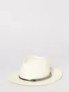 Brunello Cucinelli Beige Monile Textured Fedora Hat In White