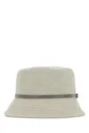 Brunello Cucinelli Beige Monili-embellished Bucket Hat