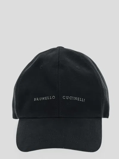 Brunello Cucinelli Man Hat Man Black Hats