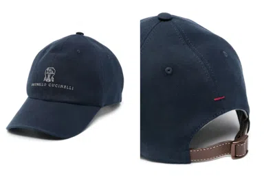 BRUNELLO CUCINELLI BRUNELLO CUCINELLI HATS BLUE