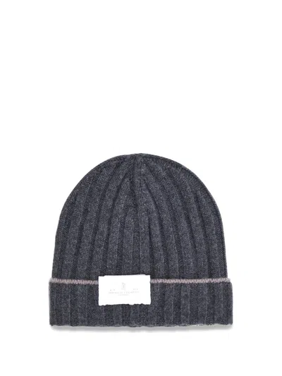 Brunello Cucinelli Hats E Hairbands In Gray