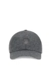 Brunello Cucinelli Logo Baseball Hat In Gray