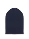 Brunello Cucinelli Ribbed Cashmere Beanie In Black