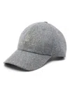 Brunello Cucinelli Grey Hats Men In Gray