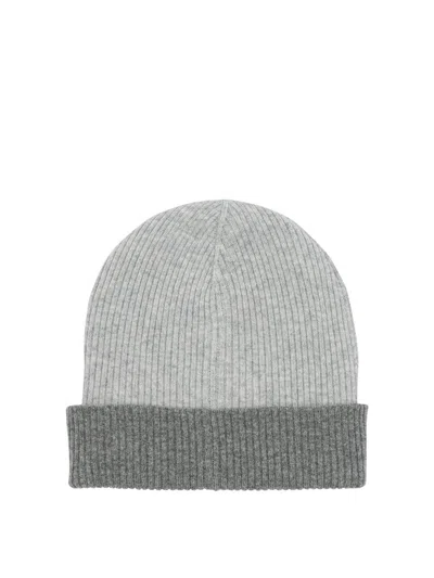BRUNELLO CUCINELLI BRUNELLO CUCINELLI REVERSIBLE CASHMERE BEANIE