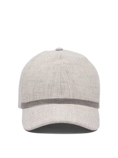BRUNELLO CUCINELLI HATS GREY