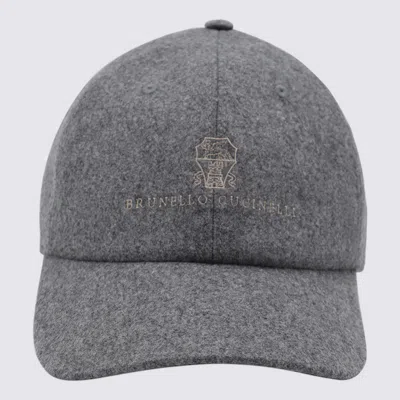 BRUNELLO CUCINELLI HATS GRIGIO MEDIO
