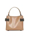 Brunello Cucinelli Hazelnut Essence Small Top-handle Bag In Silver