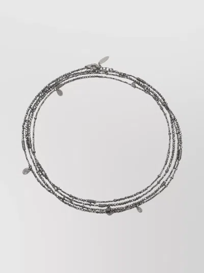 Brunello Cucinelli Hematite And Sterling Silver Bracelet